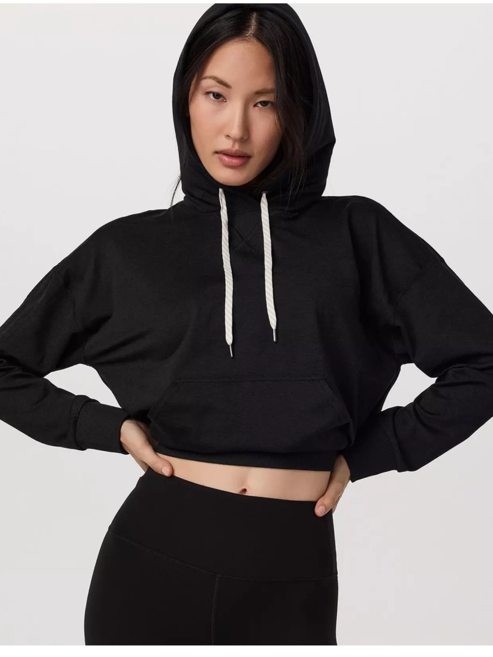 Vuori Halo Essential Pullover Hoodie Charcoal Black Athleisure sz large